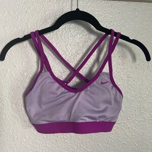 Nike Dri Fit Sports Bra - Strappy, Light Support, Removable Pads